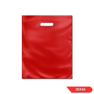BOLSA RIÑON LISA x 50u 35x45 ROJA